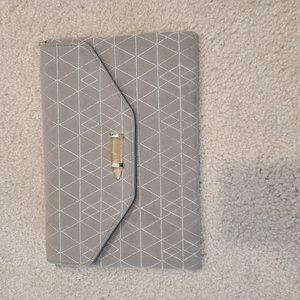 Stella And Dot silver clutch